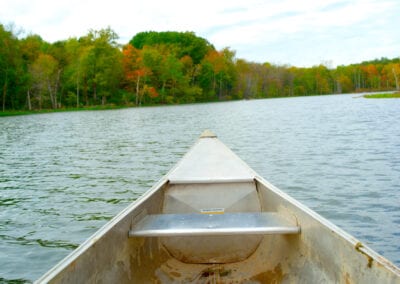 Prow,Of,Canoe,At,Chain,O'lakes,State,Park,,Albion,Indiana